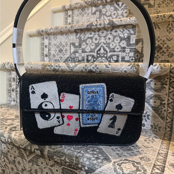 STAUD Handbags - STAUD TOMMY BEADED BAG | HOUSE OF CARDS